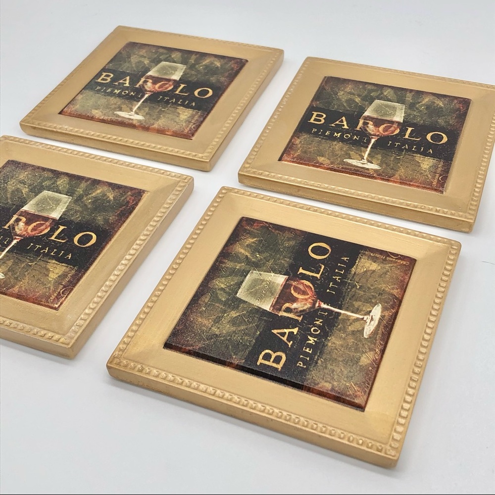 “Ambiance” 4 pc decorative absorbent coaster